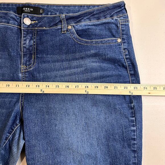 Torrid Jeans Blue Denim Straight Leg Womens Size 22R - Picture 12 of 13